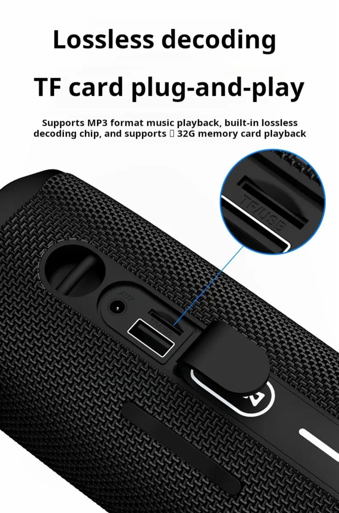 Flip six outdoor waterproof speaker can TF card slot wireless subwoofer mini portable speakers party subwoofer Bluetooth speakerwaterproof portable