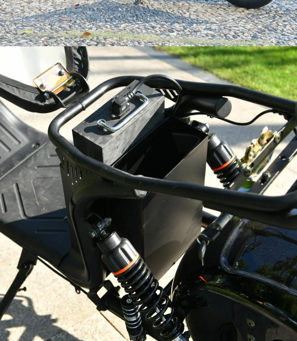 EHoodax CityCoco Adult Electric 2 Wheel Scooter 3000W Motor Max Speed 50KM/H Max Load 200KG 18 Inch Fat Tire Electric Scooter