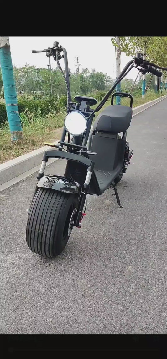 EHoodax CityCoco Adult Electric 2 Wheel Scooter 3000W Motor Max Speed 50KM/H Max Load 200KG 18 Inch Fat Tire Electric Scooter